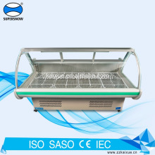 Siêu thị Curved Glass Deli Butcher Chiller Showcase Giá